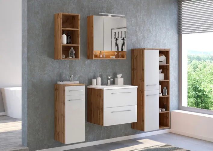 Spiegelschrank LIVORNO 60 x 64 cm Wotan Eiche