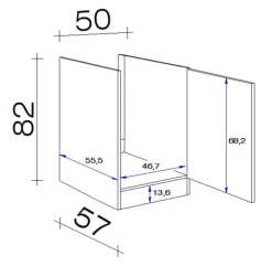 Spülenunterschrank NANO Buche