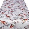 SPRÜGEL Tischband GNOMOS SNOWFLAKE 50 x 150 cm rot/grau
