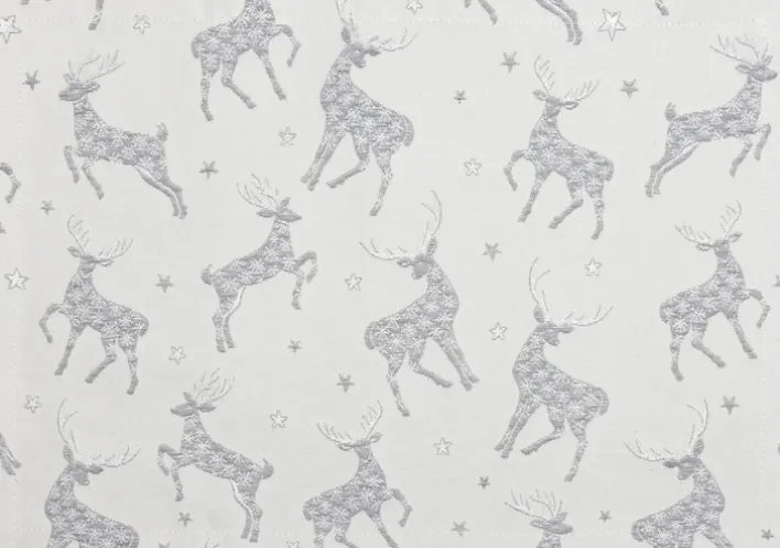 SPRÜGEL Tischset GLAMOUR CIERVO SILVER 35x50 cm Beige,Silberfarbig