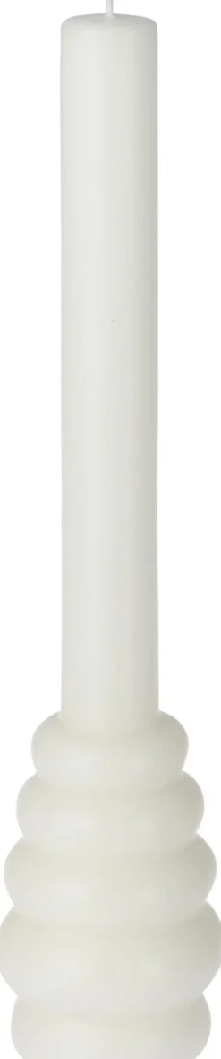 Stabkerze WACHS 25,5 cm Durchmesser 5,5 cm weiß