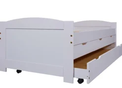 Stauraum-/Funktionsbett JULIUS 90 x 190 cm weiß