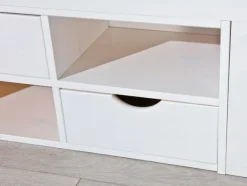 Stauraum-/Funktionsbett LAURO 140 x 190 cm weiß