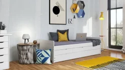 Stauraum-/Funktionsbett MARKUS 90 x 200 cm weiß