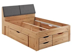 Stauraum-/Funktionsbett MAXI 140 x 200 cm braun