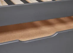 Stauraum-/Funktionsbett NIELES 90 x 200 cm grau