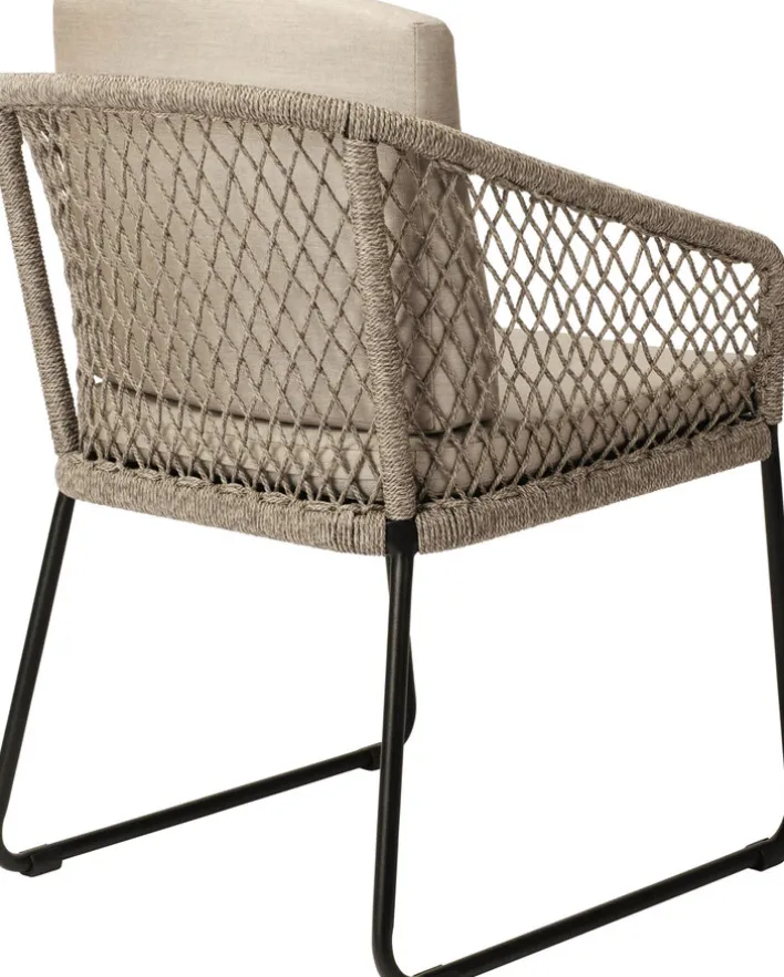 STERN Dining Gartenstuhl ODEA 2er Set schwarz /cremebeige