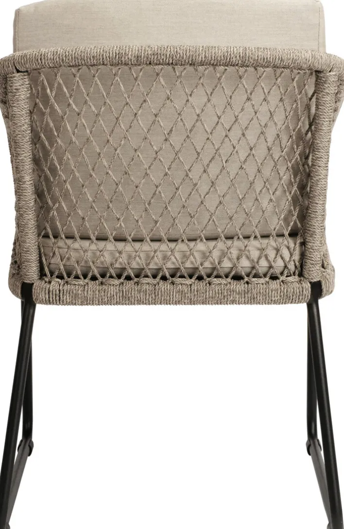 STERN Dining Gartenstuhl ODEA 2er Set schwarz /cremebeige