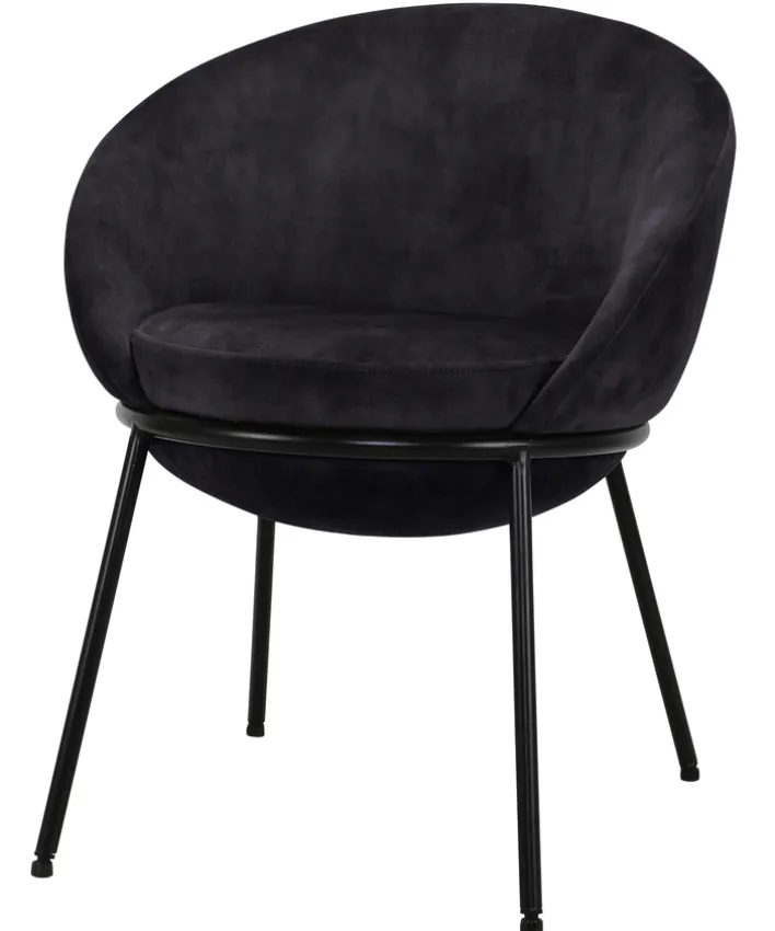 Stuhl ROUND anthrazit/schwarz