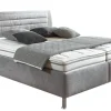SYSTEMPOLSTER sleep Polsterbett ALESSANDRIA 180 x 200 cm silber