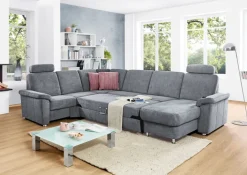 SYSTEMPOLSTER Wohnlandschaft GENK-C SF denimgrau