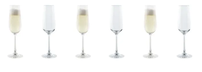TAFELWERT Sektkelch CHIARA 6er Set