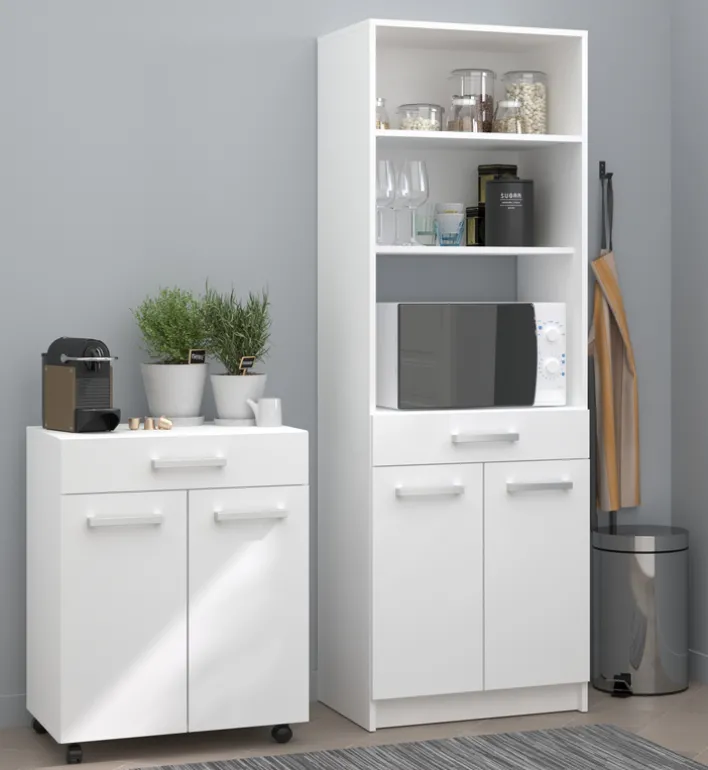 2-teiliges Buffet- Set UNO 1 weiß