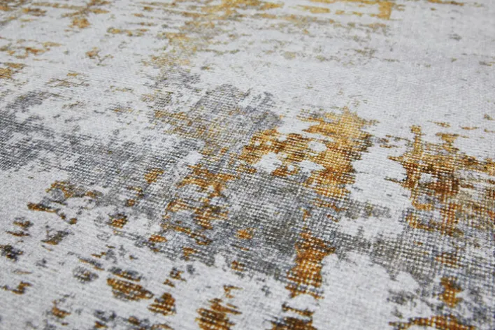 Teppich ALMONTE 120 x 170 cm creme/senfgelb