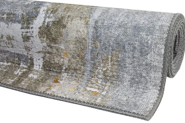 Teppich ALMONTE 120 x 170 cm creme/senfgelb