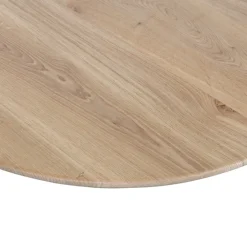 Tisch TABLO 130 x 130 cm Eiche massiv/schwarz