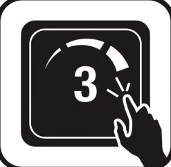 TRIO LED Badlampe CAMILLA 40 x 40 cm schwarz