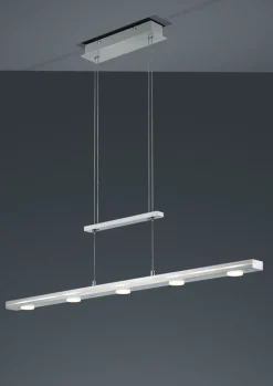 Trio LED Balkenpendel Lacal nickelfarbig