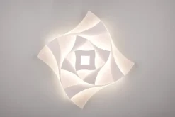 TRIO LED Deckenlampe AKITA 48 x 48 cm weiß