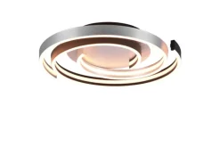 TRIO LED Deckenlampe CAYA 50 cm alufarbig