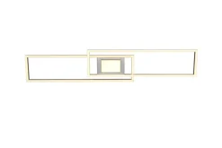 TRIO LED Deckenlampe GANADO 110 x 21 cm nickelfarbig