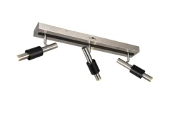 TRIO LED Deckenlampe mit 3 Spots IKARIS 63cm nickelfarbig