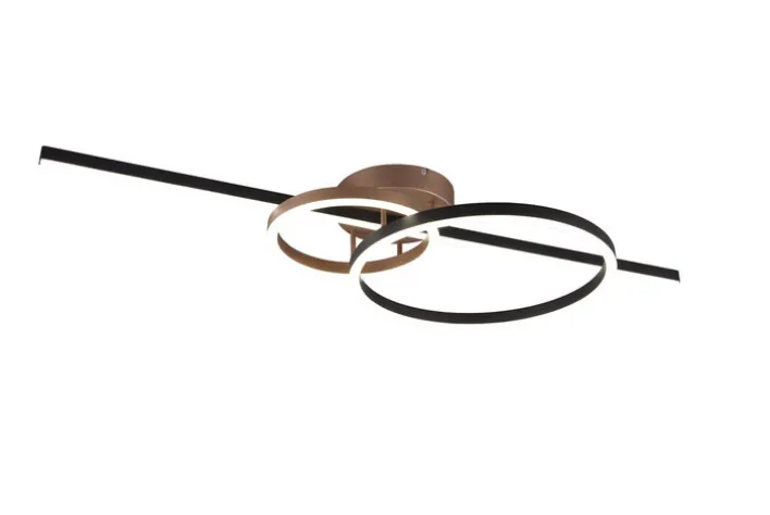TRIO LED Deckenlampe MONTILLA 100 cm coffee