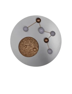 TRIO LED Deckenlampe ZODIAC 50 cm alufarbig