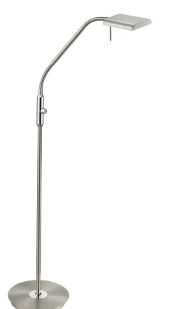 TRIO LED Stehlampe BERGAMO nickelfarbig