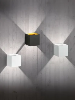 TRIO LED Wandlampe LOUIS alufarbig