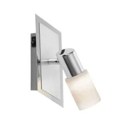 TRIO LED Wandleuchte mit 1 Spot CLAPTON chromfarbig