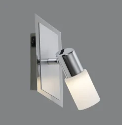 TRIO LED Wandleuchte mit 1 Spot CLAPTON chromfarbig