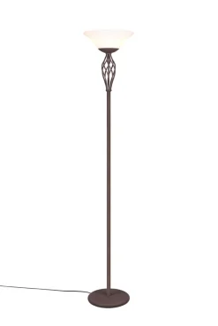 TRIO Retrofit Deckenfluter RUSTICA rostfarbig