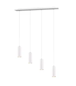 TRIO Retrofit Pendellampe MARLEY 4-flg weiß