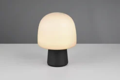 TRIO Retrofit Tischlampe STEEN 27 cm schwarz