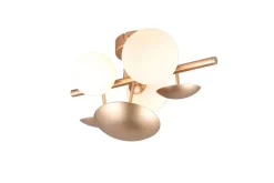 TRIO Retrofit Wandleuchte TRS BUBBLE goldfarbig