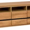 TV-Kommode LOLA 163 x 53 cm Eiche teilmassiv
