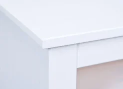 TV-Lowboard LUKAS 118x45x39 cm Massivholz Kiefer weiß