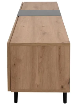 TV-Lowboard NOLA 195 x 48 cm Artisan Oak/ schwarz