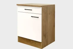 Unterschrank Avila Magnolia matt/Lancelot Oak ca. 60cm