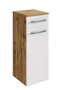 Unterschrank LIVORNO 30 x 64 cm Wotan Eiche/ Weiß matt