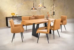 Variano Esszimmerstuhl LADOGA schwarz / gelb