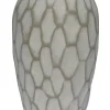Vase 30 cm altweiß