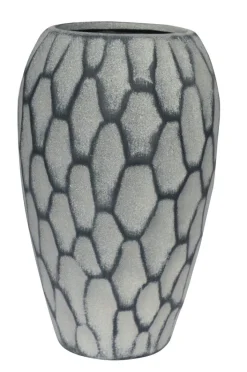Vase 30 cm schiefergrau