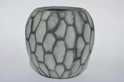 Vase 17 cm schiefergrau