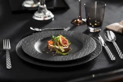 Villeroy & Boch Frühstücksteller MANUFACTURE ROCK 22,5 cm Porzellan grau/schwarz