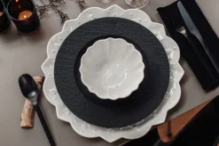 Villeroy & Boch Frühstücksteller MANUFACTURE ROCK 22,5 cm Porzellan grau/schwarz