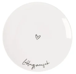 Villeroy & Boch Frühstücksteller STATEMENT LIEBLINGSMENSCH 21 cm Porzellan weiß
