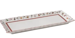 Villeroy & Boch Kuchenplatte TOY's DELIGHT 15 x 38 cm weiß /rot /grün
