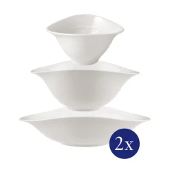 Villeroy & Boch Schalen-Set VAPIANO 6-teilig Porzellan weiß